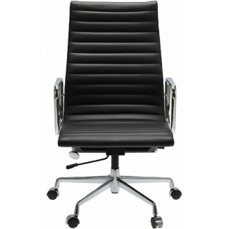 Fotel gabinetowy CH1191T czarna skóra D2.Design do biurka.