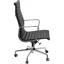 Fotel gabinetowy CH1191T czarna skóra D2.Design do biurka.