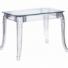 Stylowy Stół prostokątny Ghost 120x80 przezroczysty D2.Design do salonu i kuchni