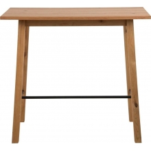 Drewniany stół barowy Chara 117x58 dąb D2.Design do jadalni, kuchni i salonu.