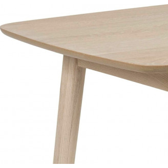 Stół prostokątny skandynawski Nagano 150x80 dąb bielony D2.Design do jadalni, kuchni i salonu.