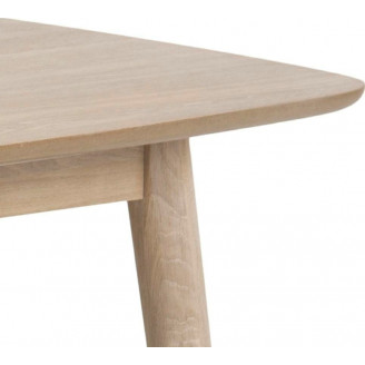 Stół prostokątny skandynawski Nagano 150x80 dąb bielony D2.Design do jadalni, kuchni i salonu.