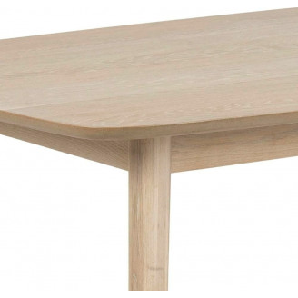 Stół prostokątny skandynawski Nagano 150x80 dąb bielony D2.Design do jadalni, kuchni i salonu.