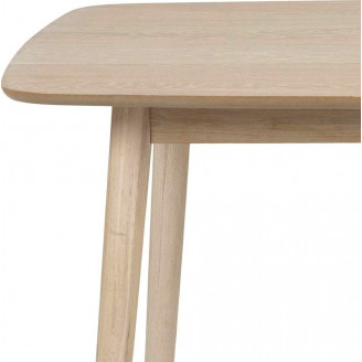 Stół prostokątny skandynawski Nagano 150x80 dąb bielony D2.Design do jadalni, kuchni i salonu.