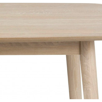 Stół prostokątny skandynawski Nagano 150x80 dąb bielony D2.Design do jadalni, kuchni i salonu.