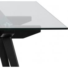 Stół szklany Monti 180x90 przeźroczysty D2.Design do jadalni, kuchni i salonu.