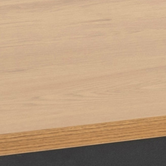 Stylowy Stół industrialny Seaford 160x80 dąb/czarny Actona do kuchni, jadalni i salonu.