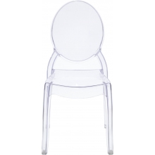 Designerskie Krzesło przezroczyste z tworzywa Mia D2.Design do kuchni, kawiarni i restauracji.
