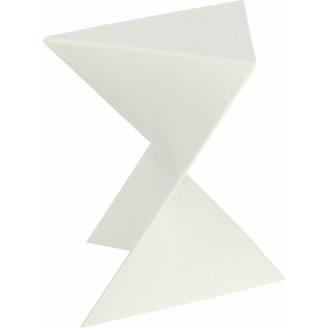 Designerski Stolik boczny ZZ 40x40 biały D2.Design do salonu i poczekalni.