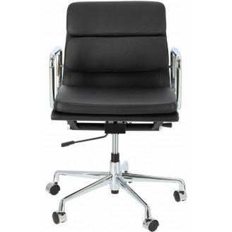 Fotel biurowy gabinetowy CH2171T czarna skóra D2.Design do biurka.