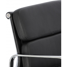 Fotel biurowy gabinetowy CH2171T czarna skóra D2.Design do biurka.