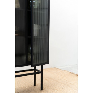 Regał stojący zamykany Object033 czarny NG Design na książki do salonu i sypialni