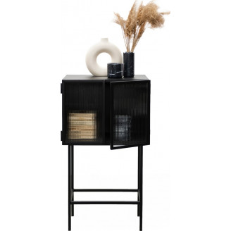 Regał stojący zamykany Object021 czarny NG Design na książki do salonu i sypialni