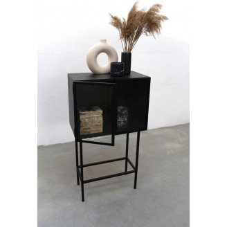 Regał stojący zamykany Object022 czarny NG Design na książki do salonu i sypialni