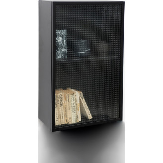 Półka metalowa zamykana Object029 czarna NG Design na książki do salonu i sypialni