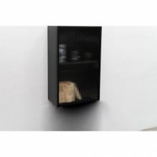 Półka metalowa zamykana Object028 czarna NG Design na książki do salonu i sypialni