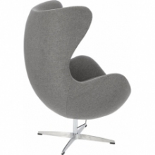 Stylowy Fotel designerski Jajo Premium Easy Clean antracytowy D2.Design do salonu i sypialni