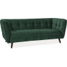 Sofa welurowa 3 osobowa Castello Velvet zielony/wenge Signal poczekalni, recepcji i holu