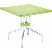 Składany stół ogrodowy plastikowy Forza jasny zielony 80x80 Siesta
