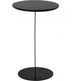 Stolik boczny okrągły Oden 35 grey pietra Nordifra do salonu i sypialni 2