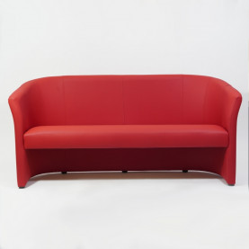 Sofa 3 osobowa z ekoskóry TM-3 160 czerwona Signal do poczekalni i recepcji. 2
