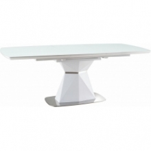 Stylowy Stół nowoczesny rozkładany Cortez 160x90 biały mat Signal do salonu i kuchni