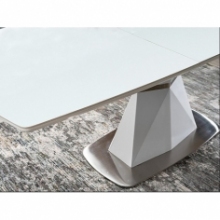 Stylowy Stół nowoczesny rozkładany Cortez 160x90 biały mat Signal do salonu i kuchni