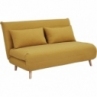 Sofa tapicerowana rozkładana Spike II curry/buk Signal Signal do spania dla gości