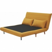 Sofa tapicerowana rozkładana Spike II curry/buk Signal Signal do spania dla gości