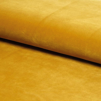 Sofa welurowa 2 osobowa Karo Velvet curry Signal poczekalni, recepcji i holu