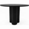 Designerski Stół okrągły drewniany Object035 110 czarny dąb NG Design do salonu i jadalni