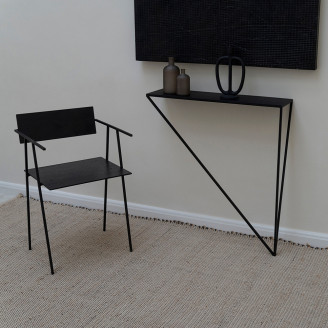 Designerska Konsola metalowa Object036 czarna NG Design do przedpokoju