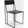 Stylowe Krzesło metalowe designerskie Object045 czarne NG Design do salonu, ogrodu i na taras