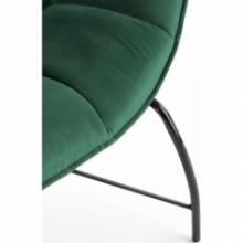 Nowoczesny Fotel welurowy designerki Belton ciemny zielony Halmar do salonu