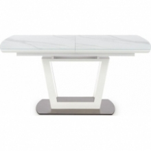 Stół rozkładany nowoczesny Blanco 160x90 biały marmur/biały Halmar do salonu i jadalni
