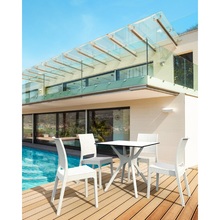 Stół ogrodowy kwadratowy Ibiza 80x80 biały Siesta do salonu, kuchni i jadalni.