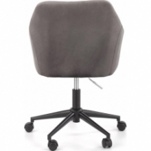 Krzesło młodzieżowe do biurka Fresco Velvet szare Halmar