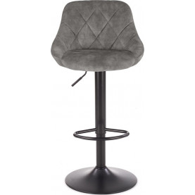 Hoker welurowy pikowany H101 szary Halmar 2