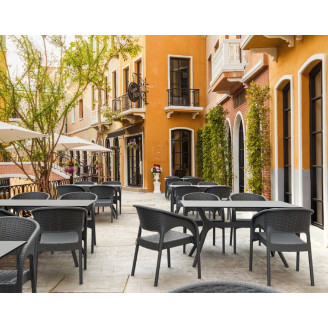 Stół ogrodowy Ibiza 140x80 ciemnoszary Siesta do salonu, kuchni i jadalni.