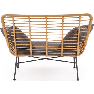 Sofa rattanowa boho Ikaro XL naturalna Halmar do ogrodu i na taras