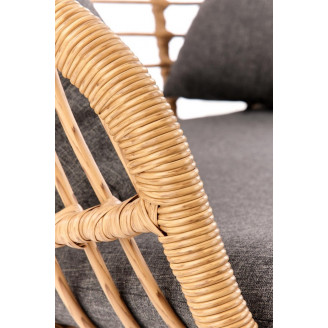 Sofa rattanowa boho Ikaro XL naturalna Halmar do ogrodu i na taras