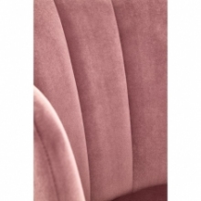 Modne Krzesło welurowe "muszla" K386 różowe Halmar do kuchni i jadalni