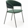 Modne Krzesło welurowe muszelka K426 zielone Halmar do kuchni i jadalni