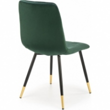 Modne Krzesło welurowe pikowane K438 zielone Halmar do kuchni i jadalni