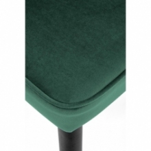 Modne Krzesło welurowe ze złotymi nogami K446 ciemno zielone Halmar do kuchni i jadalni