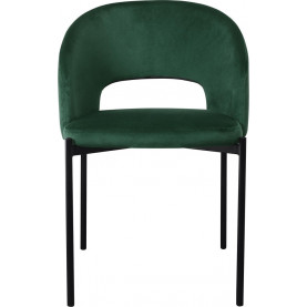 Modne Krzesło welurowe "muszelka" K455 ciemne zielone Halmar do kuchni i jadalni 2