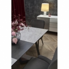 Stół nowoczesny rozkładany Tiziano 160x90 szary Halmar do salonu i jadalni