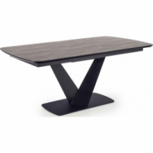 Stół rozkładany nowoczesny Vinston 180x95 ciemny popiel/czarny Halmar do salonu i jadalni