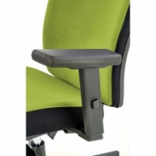 Fotel biurowy z regulacją siedziska i podłokietników Pop zielony Halmar do biura i recepcji