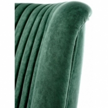 Nowoczesny Fotel welurowy wypoczynkowy Delgado ciemny zielony Halmar do salonu